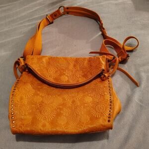 Copied - The Sak Leather Crossbody – Etched Detail, Vintage, Hidden Zip Pocket